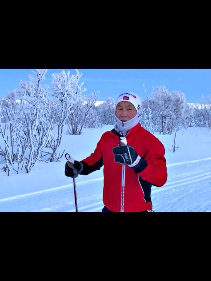 John Petter Harila ble søndag verdensmester i sin klasse under VM på ski i Minneapolis
 Foto: Privat