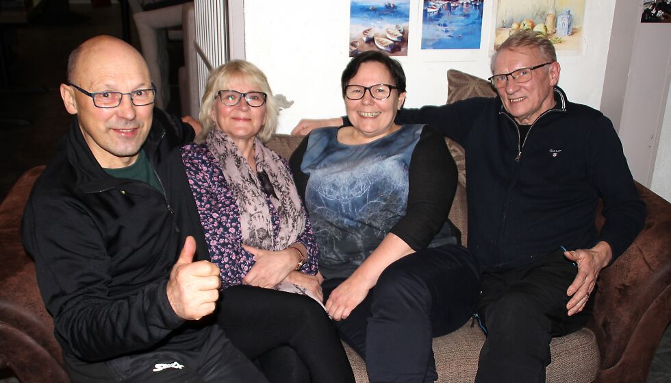 Styret i Nesseby Senterparti har også utgjort nominasjonskomiteen. Fra venstre Øystein Nilsen, Klara Helander, Heidi Jernsletten og Kåre Ballari. Foto: Privat
 Foto: Privat