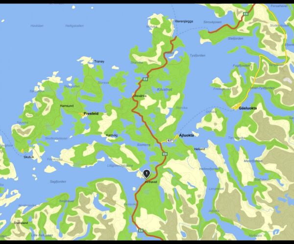 Innhavet får sitt  samiske navn på skilt