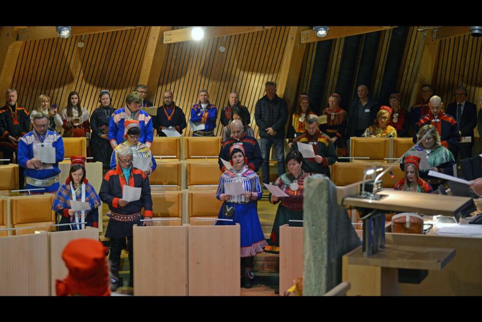 Sametingets plenum vil være ganske samstemt når de synger ut mot Stortingets tvangsvedtak mot de nordligste fylkene.
 Foto: Lars Birger Persen