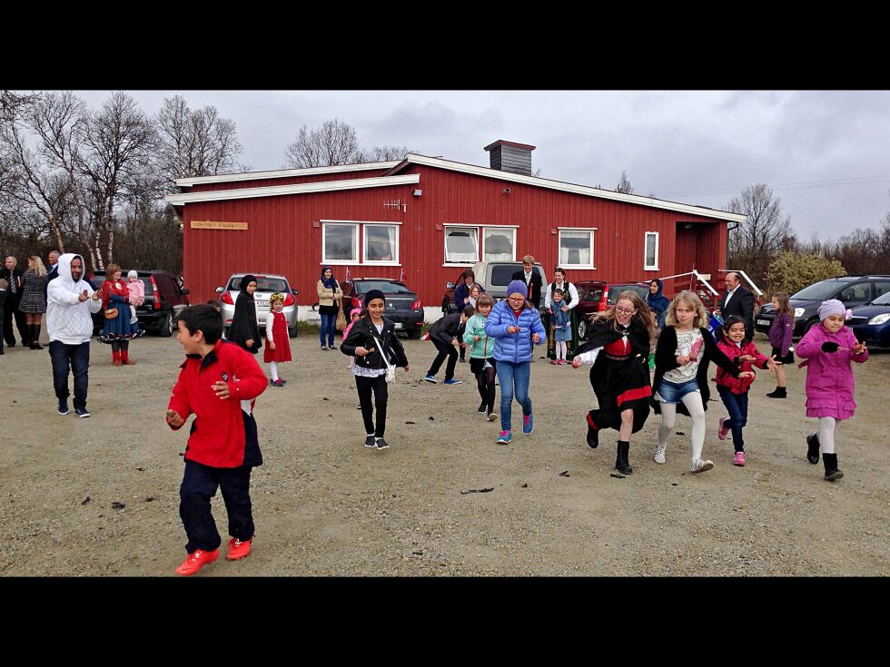 Mange barn deltok i aktivitetene som ble arrangert
 Foto:  Lisa Wilhelmsen Vidal