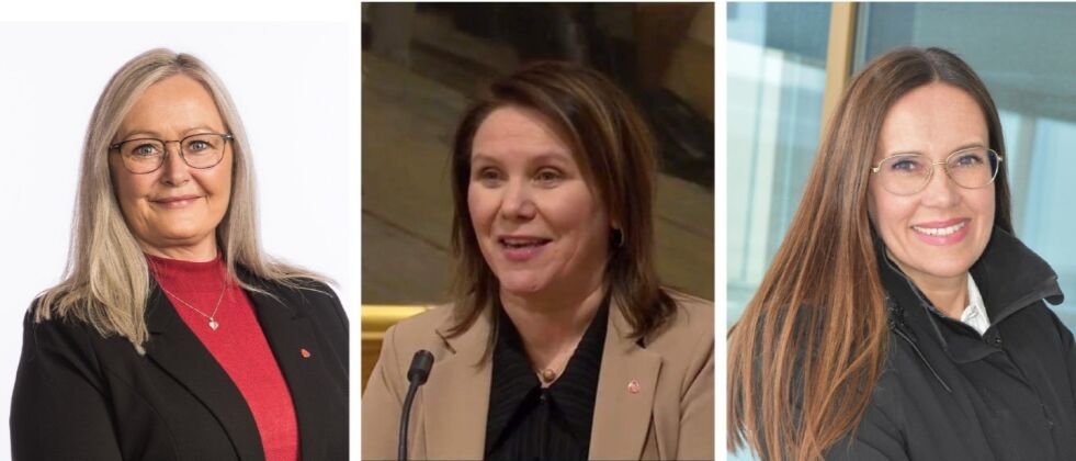 Mona Nilsen, Karianne B Bråthen og Marianne Sivertsen Næss, Arbeiderpartiet
(Pressefoto)