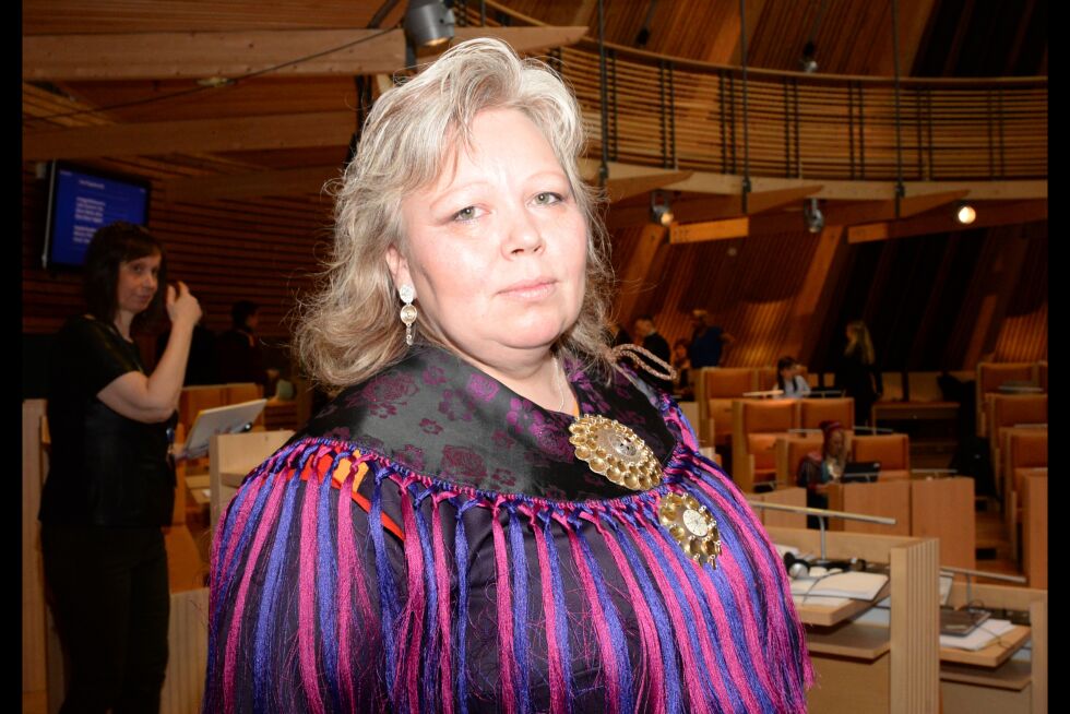 Vibeke Larsen, parlamentarisk leder for Ap på Sametinget
 Foto: Steinar Solaas