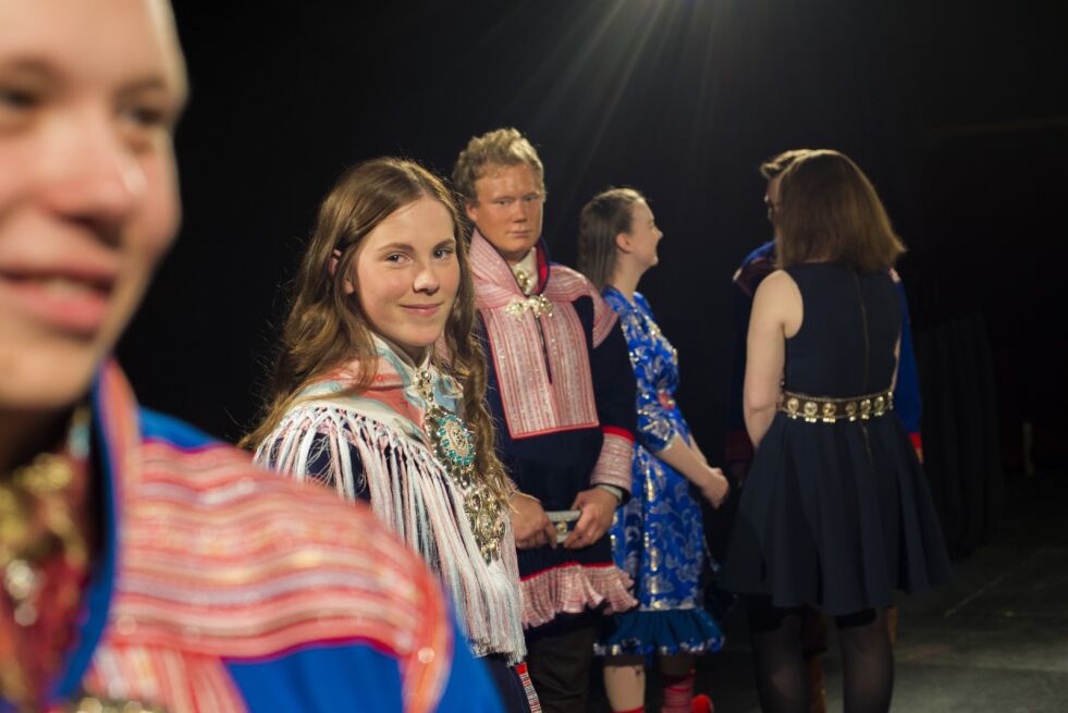 I kortfilmen Ribadit rekonstruerer Elle Sofe Sara en utdødd samisk flørtetradisjon. Bildet er fra filmen.
 Foto: Torgrim Halvari