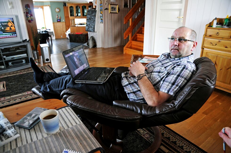 Ottar Linløkken var aktiv både i politikk og i organisasjonsliv. Bildet er tatt da Ságat besøkte ham hjemme i 2011.
 Foto: Marius Thorsen