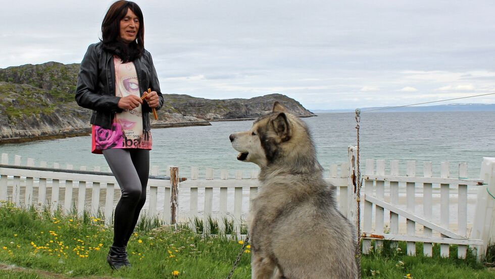 Hunden Kayjac er Mariella Linds samboer.
 Foto: Randi Irene Losoa