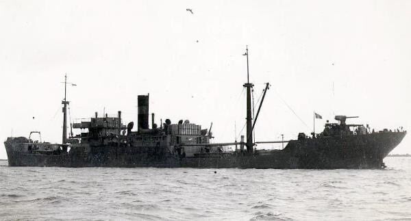 Dampskipet Norse King gikk i konvoi fra Liverpool mot statene med kull. Foto Arne Gundersen via Krigsseilerregisteret