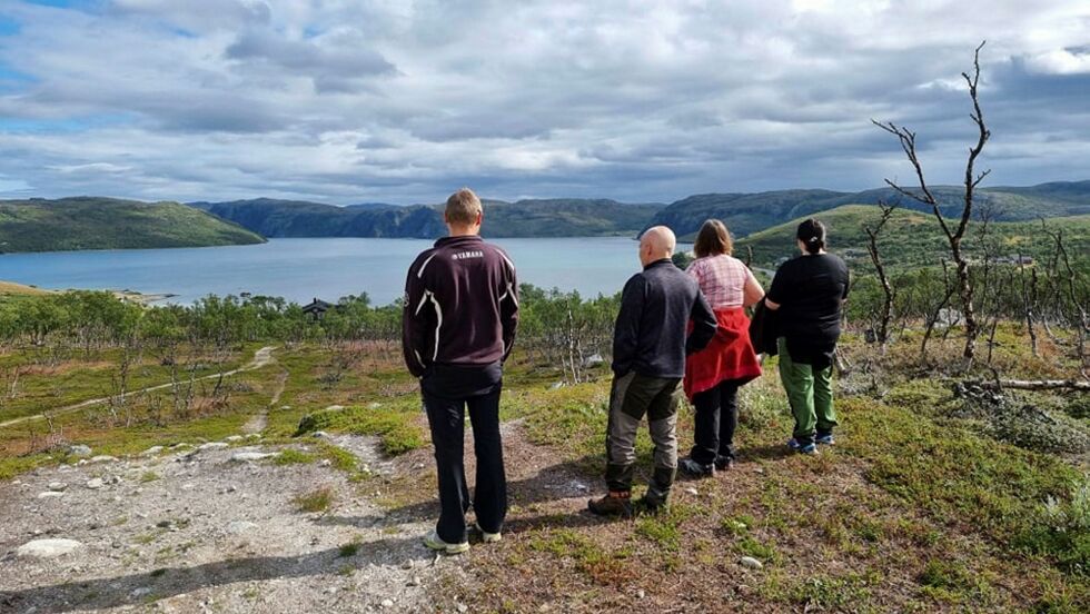 Med utsyn over Savios rike.
 Foto: Torfinn Iversen