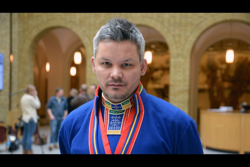 Høyres sametingsrepresentant og parlamentariske leder Lars Filip Paulsen, mener samenes status må stadfestes i grunnloven.
 Foto: Steinar Solaas