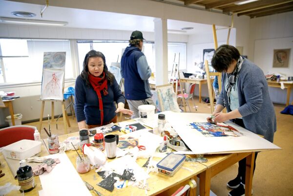 Sint kunst  og levende atelier