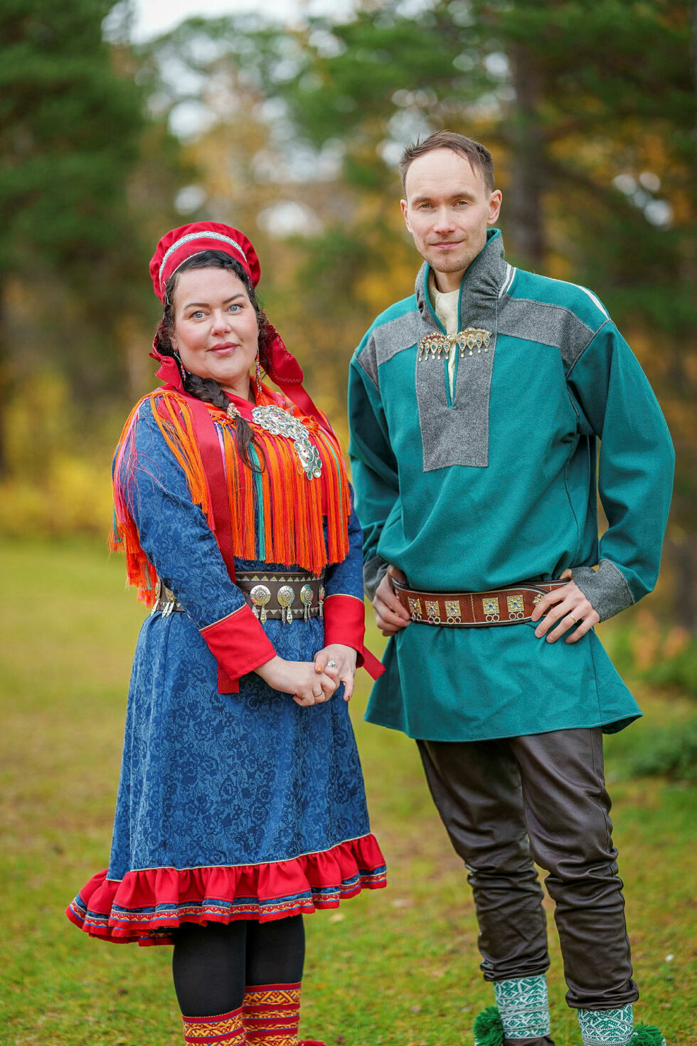 Sametingspresident Silje Karine Muotka og sametingsråd Runar Myrnes Balto
 Foto: Ørjan Marakatt Berthelsen.