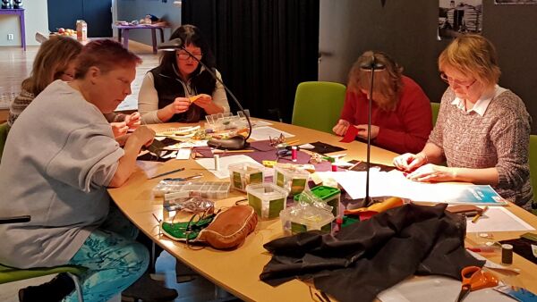 Vellykket kurs i perlebroderi
