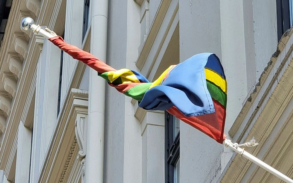 Det floket seg til da sametingsrådet ville gi sameflagget best plassering på samefolkets dag.
 Foto: Steinar Solaas