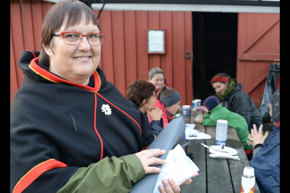 Marit Myrvoll ved Várdobáiki samisk senter i Evenes, styrer samisk museumsvirksomhet i Nordre Nordland og Sør-Troms.
 Foto: Steinar Solaas