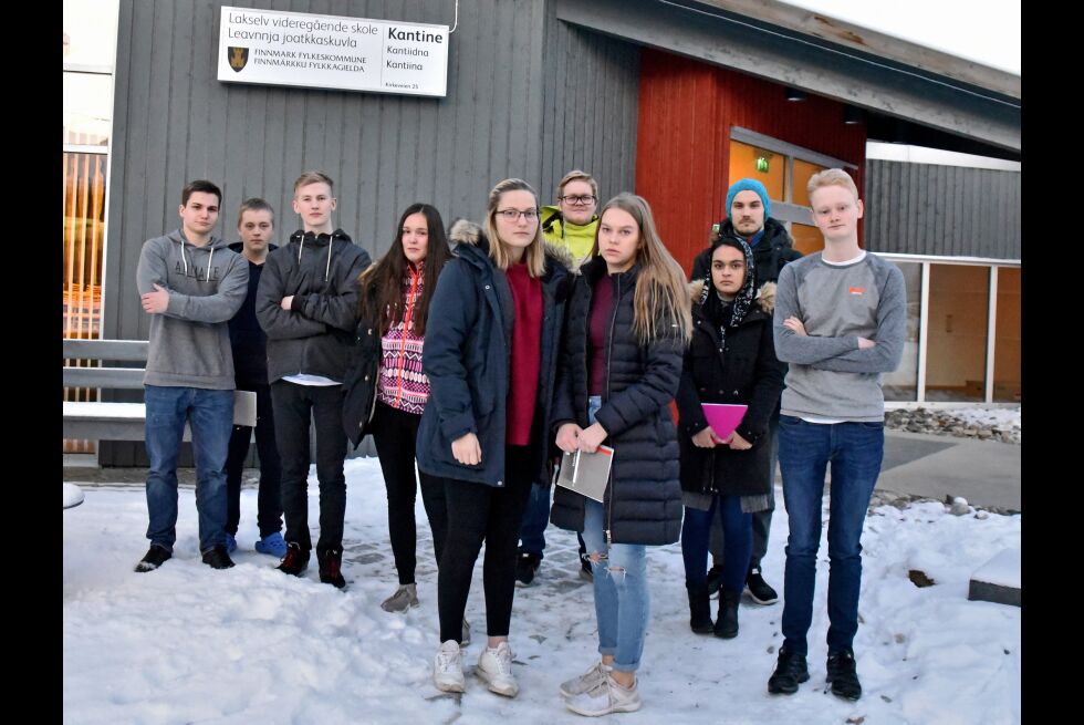Elevrådet ved Lakselv videregående skole frykter et kutt i driftstilskuddet til hybelbygget kan få negative konsekvenser for skolen gjennom færre søkere, dårligere elevtall og påfølgende kutt i linjetilbudet ved skolen.
 Foto: Bjørn Arne Johansen