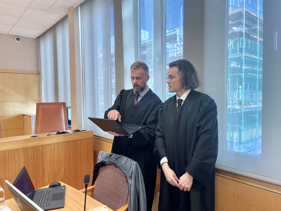 Forsvarerne Gøran Møller-Christiansen og Vidar Zahl Arntzen poengterte begge at deres klienter har kommet med uforbeholdne tilståelser.
 Foto: Birgitte Wisur Olsen