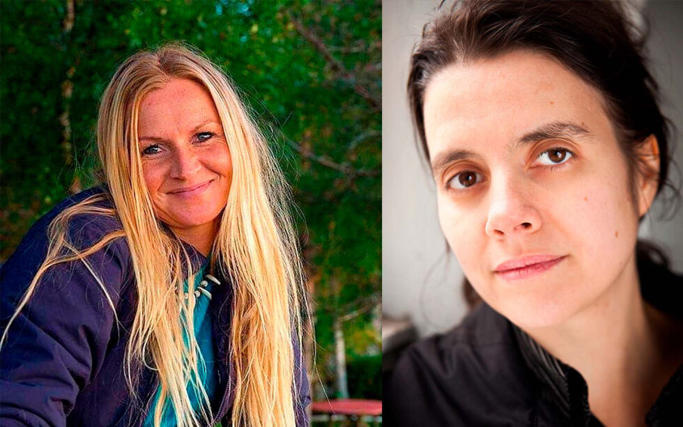 Leder Alette Sandvik (til venstre) i Foreningen Våre rovdyr og leder Siri Martinsen i NOAH – for dyrs rettigheter.
 Foto: Privat – Bente Isefjær, NOAH