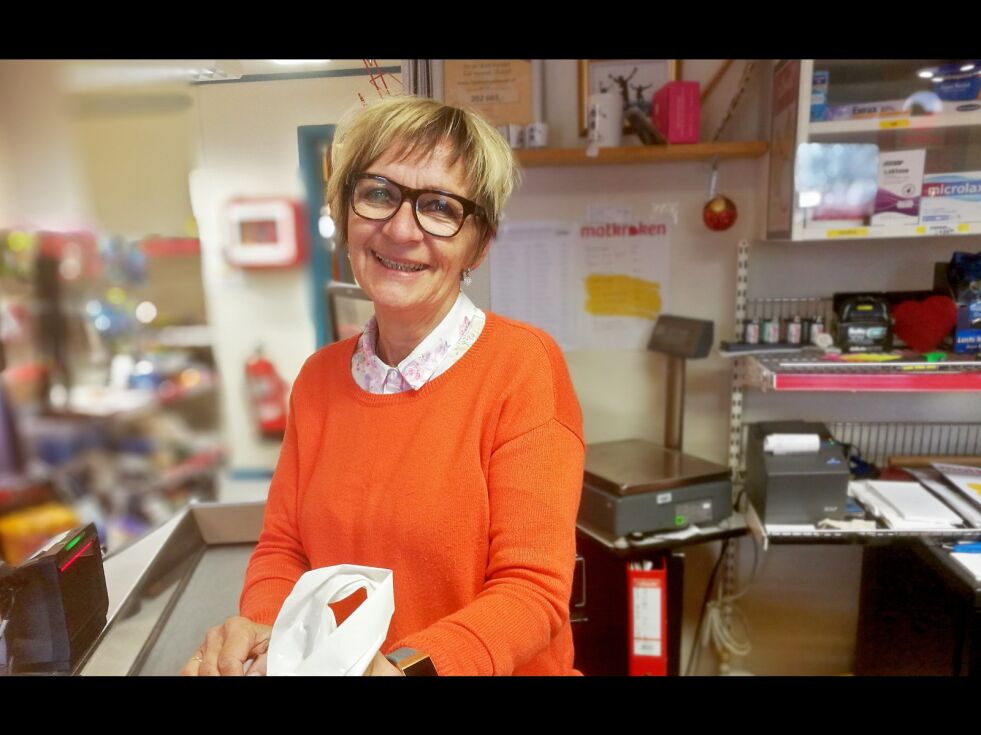 Bjørg Masternes ved Kunes Handel har fått oppleve flere store oppturer den siste tiden.
 Foto: Erik Brenli