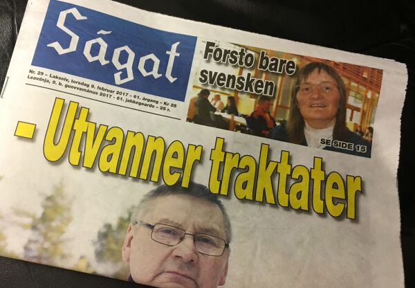 Levering av avis i Tana-området