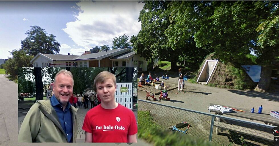 Byrådsleder Raymond Johansen (Ap) og nestleder i bydelsutvalget Grünerløkka, Vemund Rundberget (Ap). Nå kan de redde dagen for den samiske barnehagen.
 Foto: screenshot