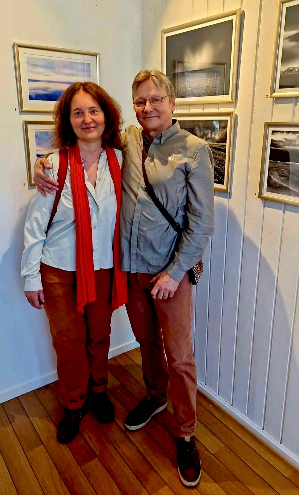 Maria F. Warsinska-Varsi og Magne Ove Varsi stiller ut i Drøbak
 Foto: Drøbak Kunstnerforum