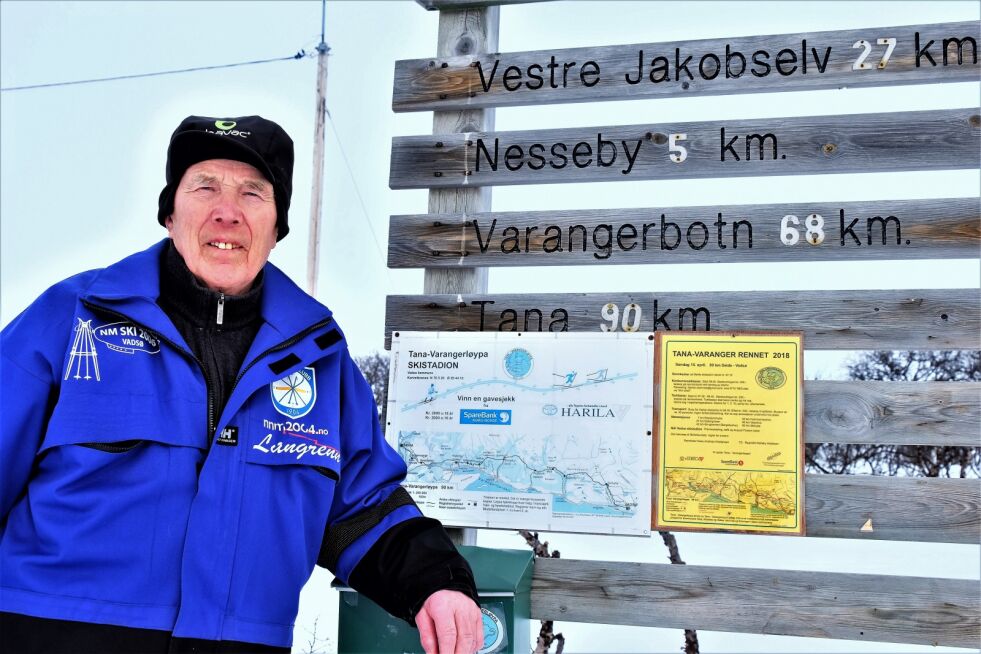 Endelig får Varangerløypas «far», Per Andersen, oppleve at konkurranseløpere inviteres til å delta i Tana-Varanger-rennet.
 Foto: Bjørn Hildonen