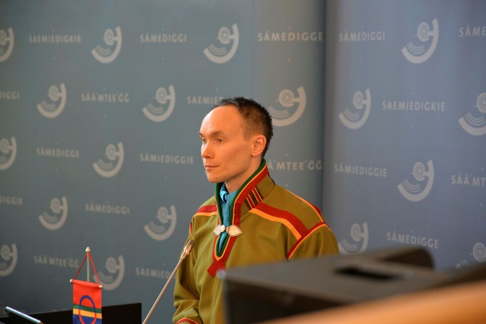 Sametingsråd Runar Myrnes Balto (NSR) fikk fullt gjennomslag for sin sak.
 Foto: Steinar Solaas