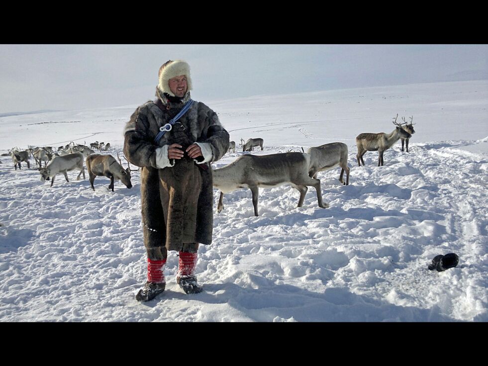 – Det kom litt brått på, sier Johan Aslak Eira i Rávdol-siida. Han fikk nylig telefon fra Finnmark kraft AS angående vindpark på sommerbeiteområdet Vilgesrášša, og avviser Finnmark kraft AS påstand om at reindriften i området har vært på befaring angående vindkraftverket.
 Foto: Privat