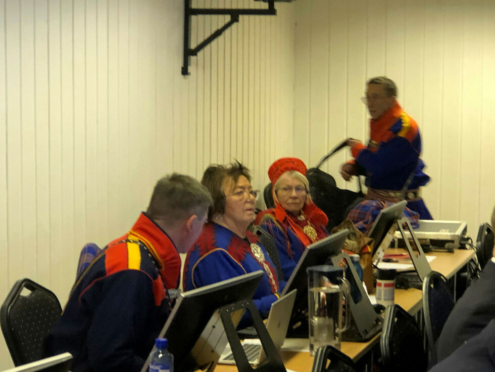 Representanter fra Karasjok sameforening følger tvistesaken fra dag til dag.
Foto: Stein Torger Svala