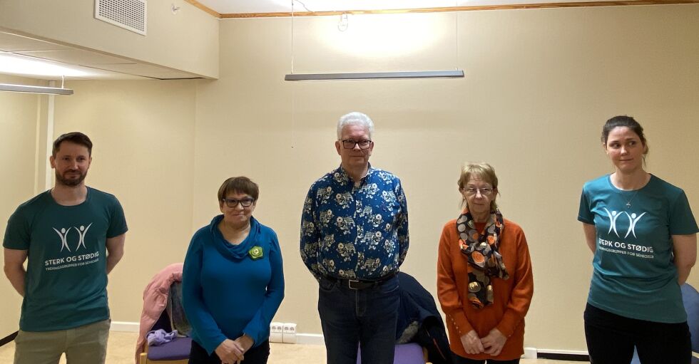 Dette er en engasjert, sterk og stødig gjeng. Fra venstre Per A. Østgård, Bjørg H. Pedersen, Idar A. Liland, Janny Myrheim og Sarah Parelius Sletten.
 Foto: Roger Albrigtsen