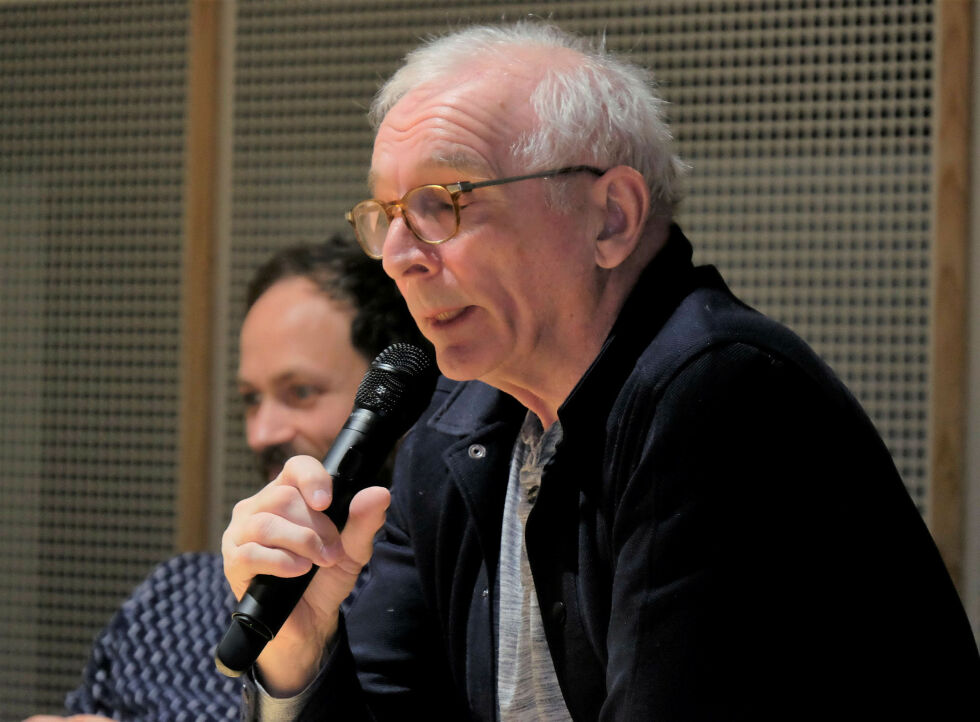 Arne Pedersen kom med et bastant nei til oppdrett.
 Foto: Bjørn Hildonen