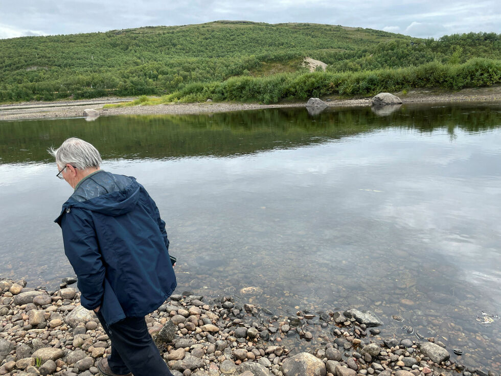 Magnus Varsi kre­ver in­di­vi­du­ell bruks­rett til gam­me­tomt og rett til å set­te opp ny gam­me i Nuorgávuobmi.
 Foto: Birgitte Wisur Olsen
