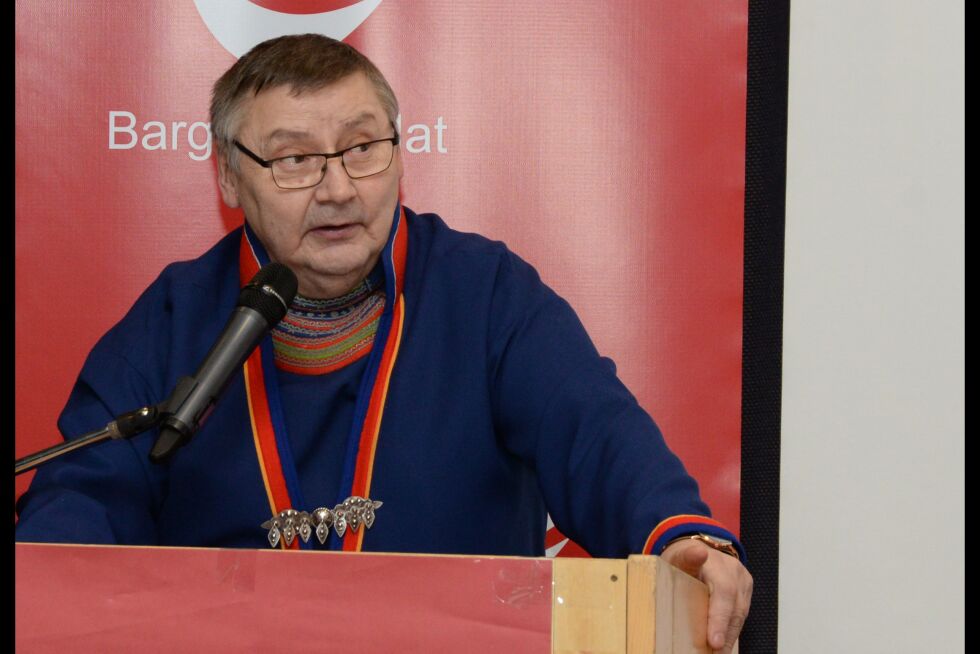 Leder i Sametingets kontrollkomité John Kappfjell.
 Foto: Steinar Solaas