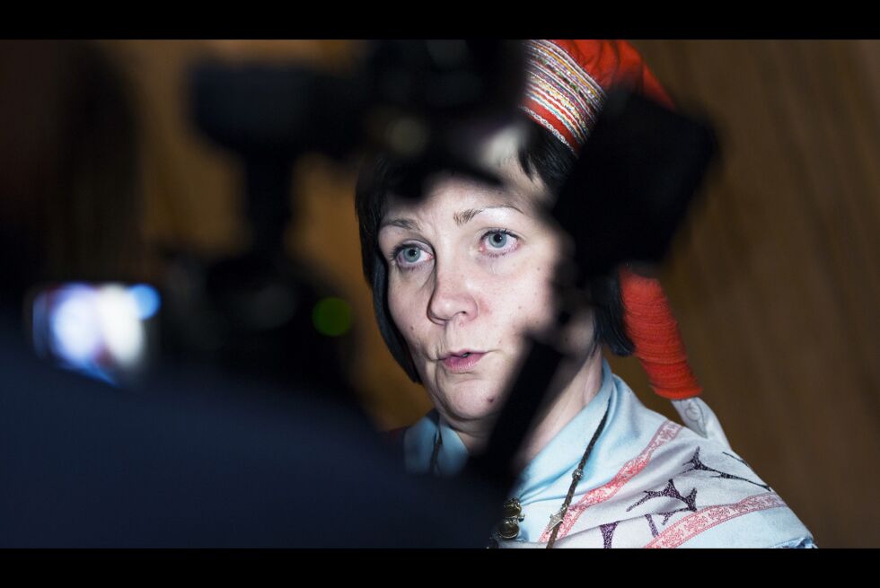 Sametingspresident Aili Keskitalo (NSR) er skuffet over de to største regjeringspartiene, men legger ikke saken bort av den grunn.
 Foto: Frøydis Falch Urbye
