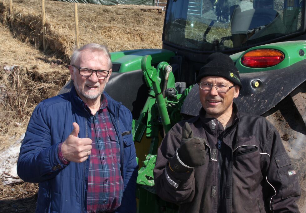 STIFTER PARTI:
Senterpartiveteranene Kåre Ballari og Øystein Nilsen håper på stort oppmøte når Nesseby Senterparti stiftes kommende mandag.
 Foto: Privat