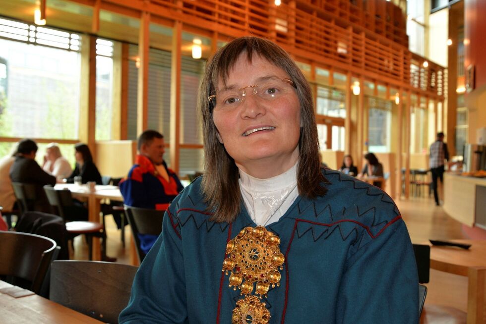 Toril Bakken Kåven i kjente omgivelser. Hun har vært på Sametinget siden 2005.
 Foto: Steinar Solaas