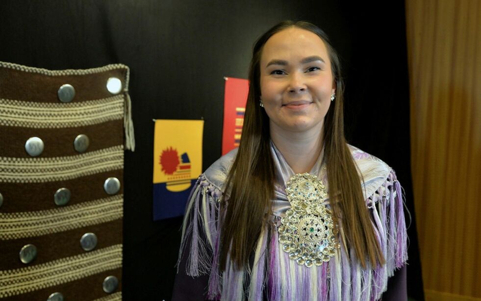 Ma­ren Be­ne­dic­te Nystad Stor­slett fra Kautokeino går på en ny periode.
 Foto: Steinar Solaas