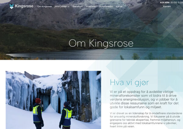 Kingsrose – Mineralselskap under falskt flagg