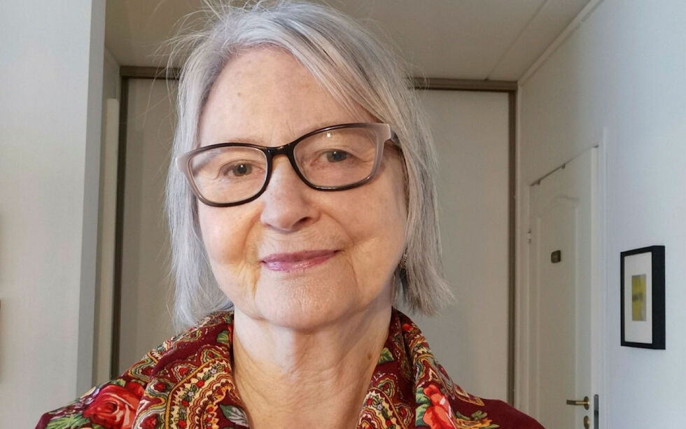 Marie Konstanse Skogstad forteller om det tapte.
 Foto: Privat