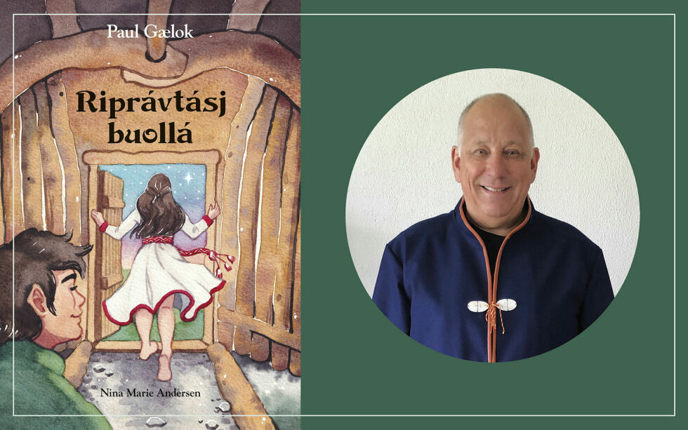 Paul Gælok har kommet ned en ny bok som heter «Riprávtásj buollá» (reinskinnet brenner), og som er illustrert av Nina Marie Andersen.
 Foto: Bokomslag: Nina Marie Andersen