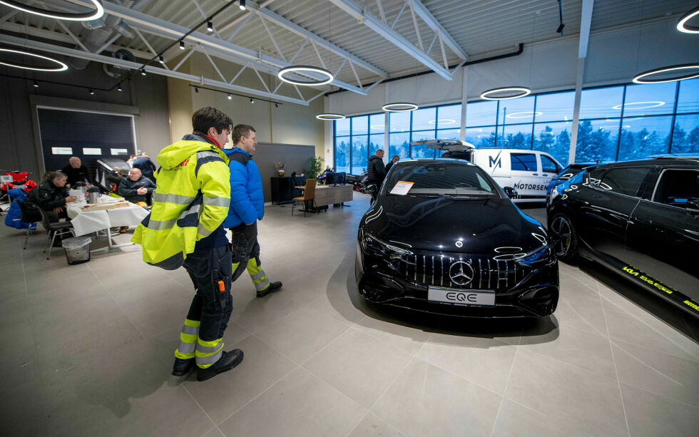 Åpningen av Lakselv motorsenter.
 Foto: Cecilie Bergan Stuedal