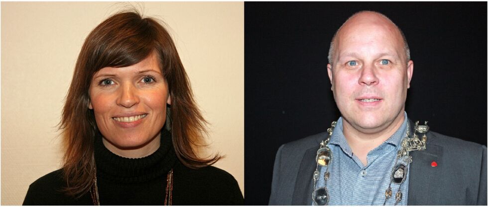 Stine Akselsen og Trond Einar Olaussen (begge AP) er ordførere i henholdsvis Lebesby og Gamvik kommune. Nå melder de at det ikke blir noen intensjonsavtale de to imellom.
 Foto: Foto: privat
