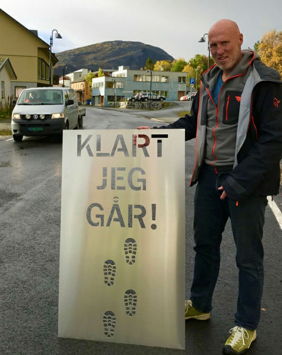 Hugo Tingvoll i Finnmark Friluftsråd vil ha finnmarkinger ut på gåtur. Så langt har allerede mer enn 300 meldt seg på «Finnmark GÅR sammen».
 Foto: Finnmark Friluftsråd