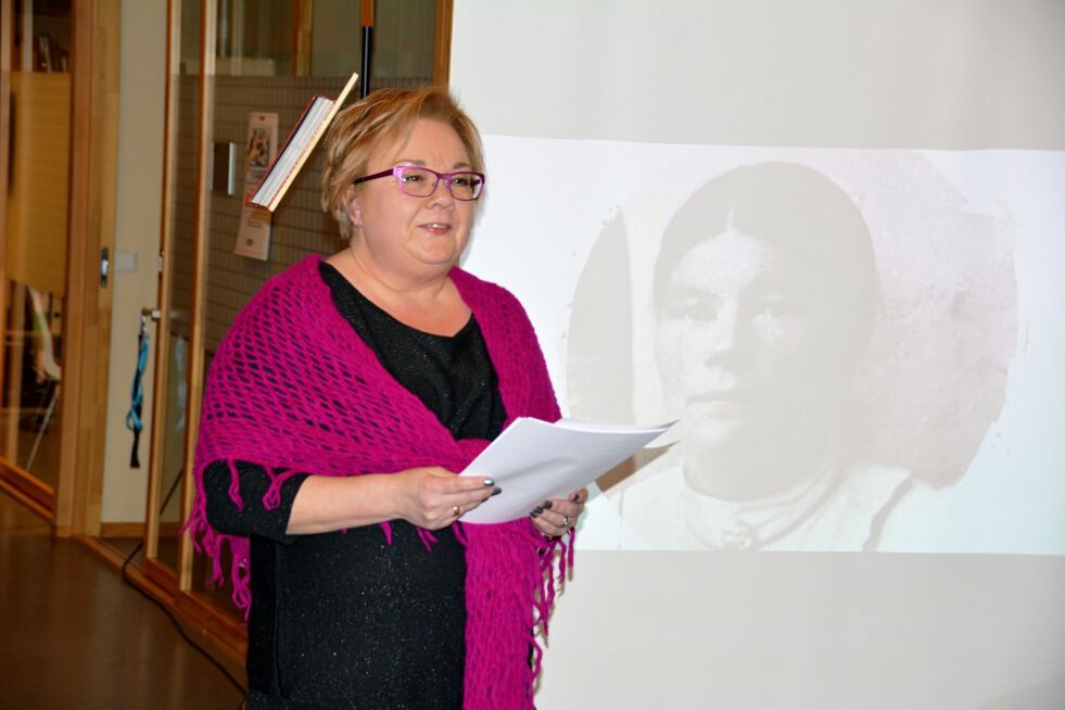 Forfatter Bente Pedersen holdt foredrag den 8. mars.
 Foto: Elin Margrethe Wersland