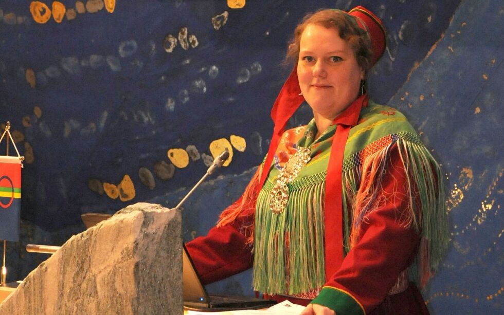 Sametingspresident Silje Karine Muotka ba om at hennes navn fjernes fra miljøprisens nettside.
FOTO: STEIN TORGER SVALA
