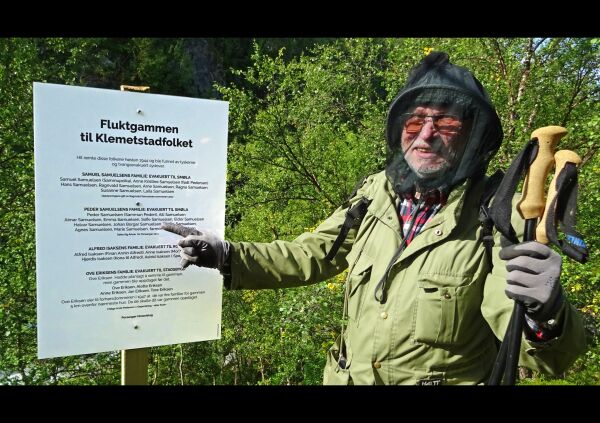 Fluktgammene har blitt markert