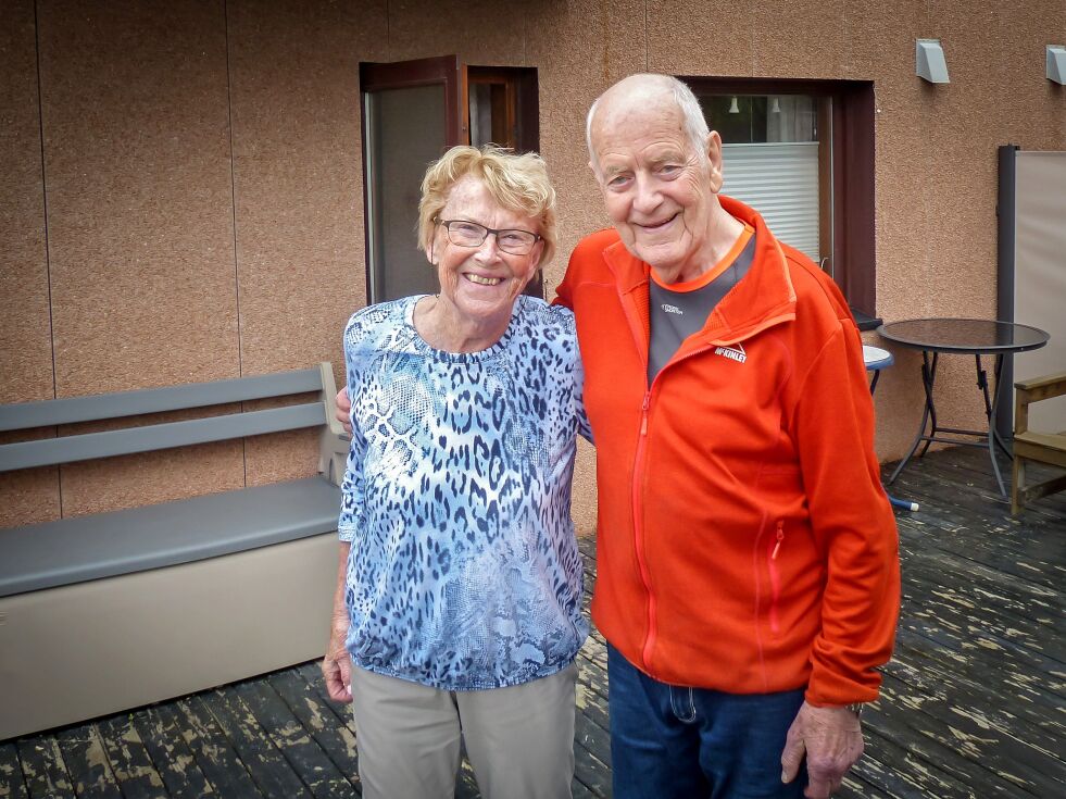 Thor og kona Guri har vært gift i 70 år. Hun er ni måneder yngre enn ham.
 Foto: Geir Johansen