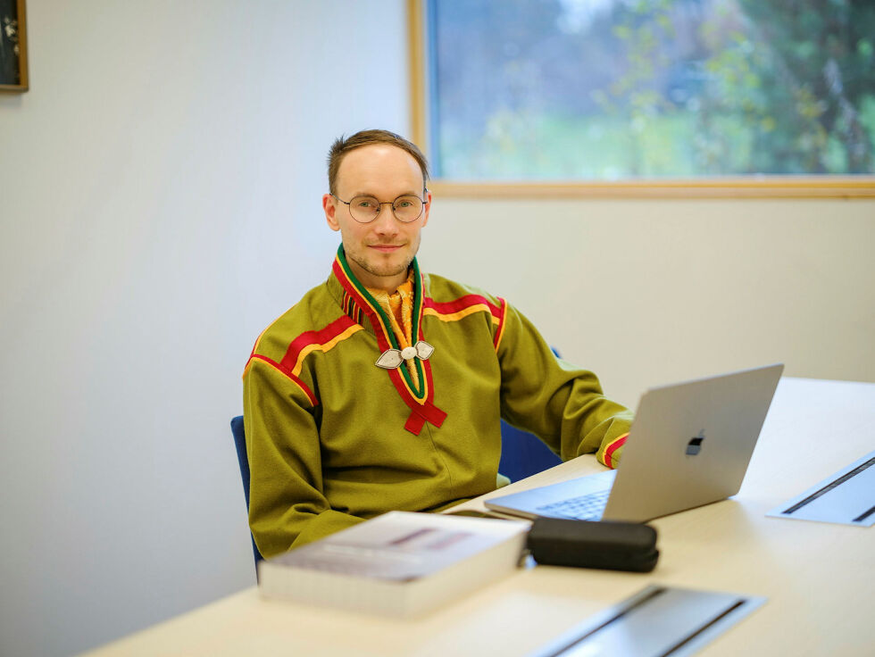 Ru­nar Myr­nes Bal­to (NSR) har li­ten tro på den­ne stortings­meld­ing­en.
 Foto: Ørjan Marakatt Bertelsen.