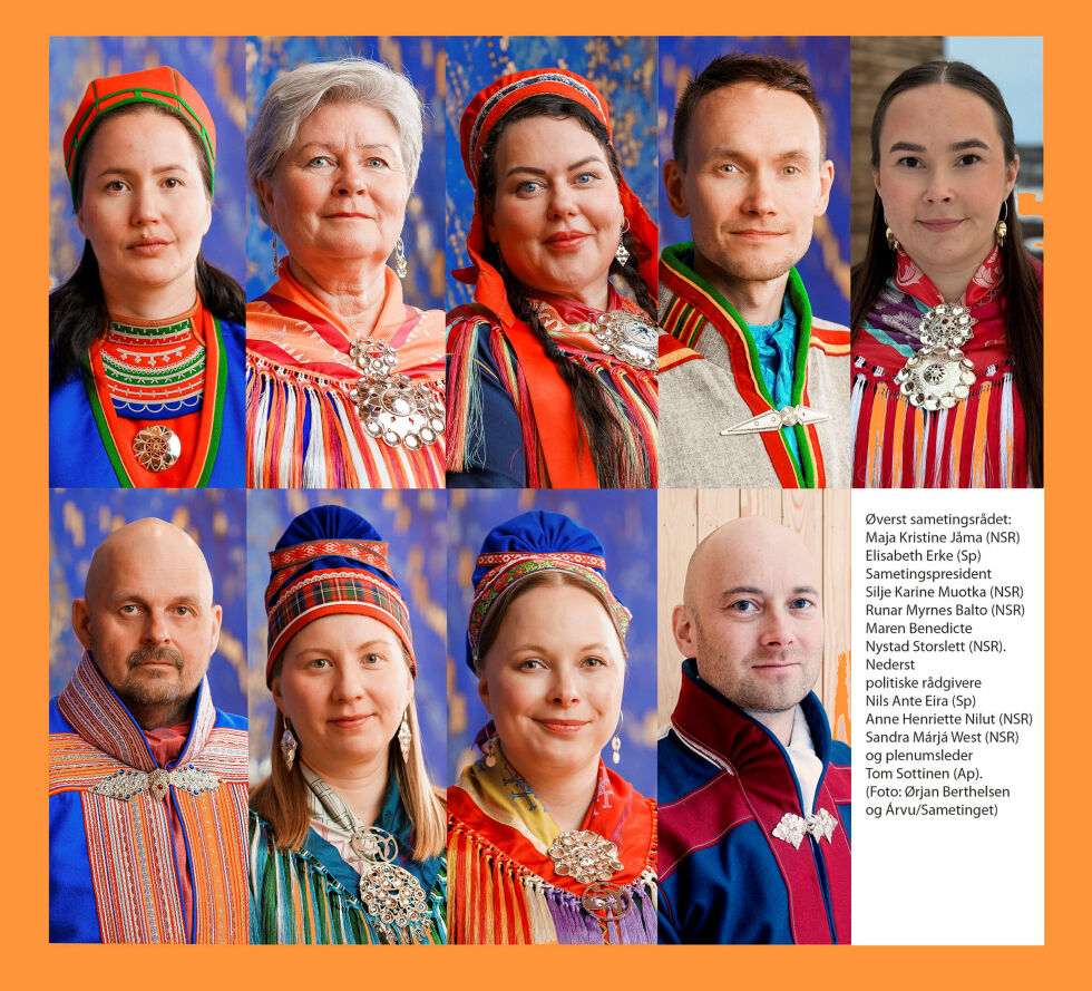Heltidspolitikerne på Sametinget.
 Foto: Ørjan Berthelsen og Ávu/Sametinget