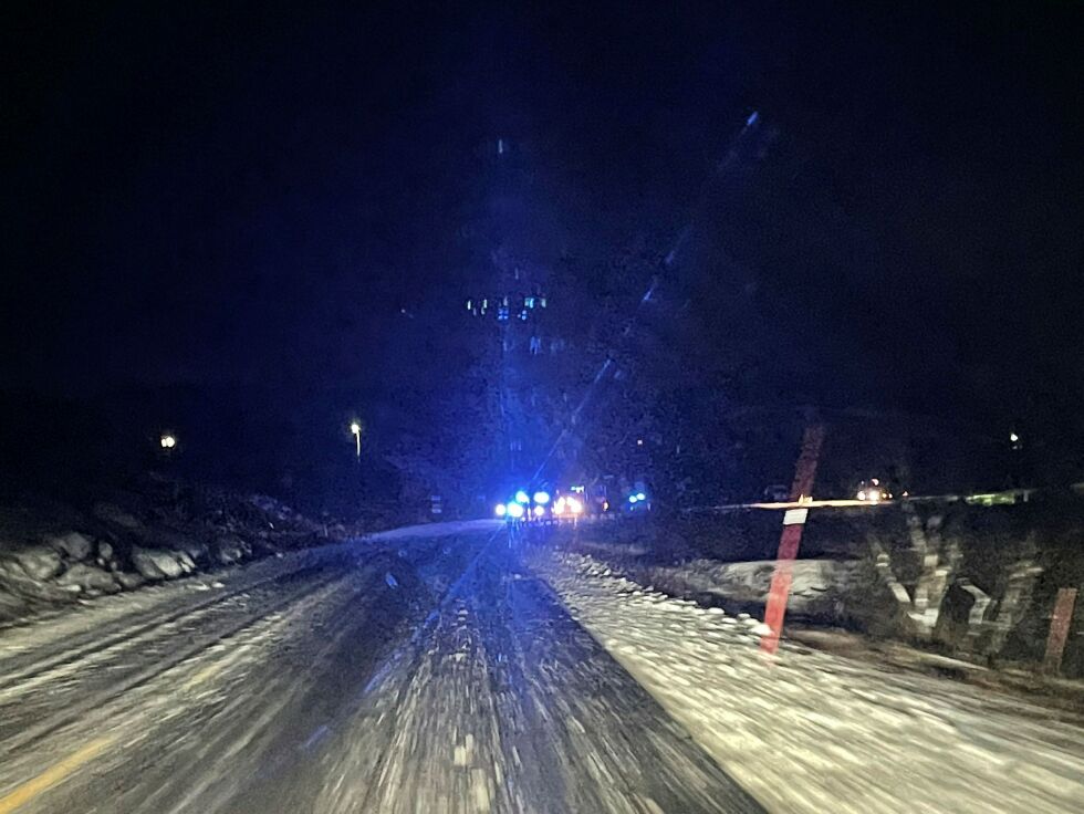 Utforkjøring på E6 ved Barsnes i Nesseby.
 Foto: Privat